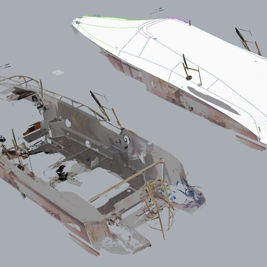 ROBSHIPのボートカバーは3Dスキャン