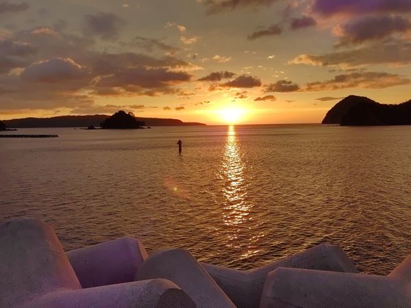 山口県の萩方面にセーリングに行かれたお客様 H氏から素晴らしいお写真をいただきました。