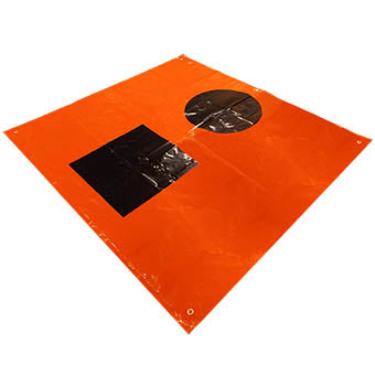 Weems & Plath オレンジ色の昼間用遭難信号旗 F-1001