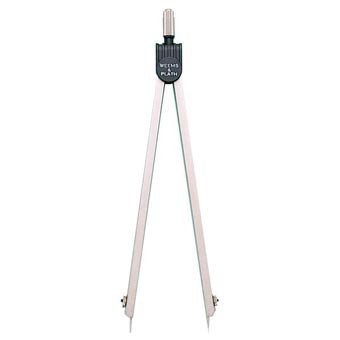Weems & Plath 7インチ・つや消しニッケルめっき交換針先ディバイダー 261