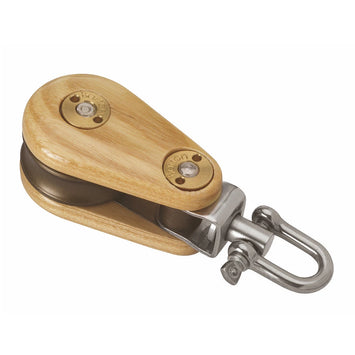 Wooden Block 64mm Single Swivel