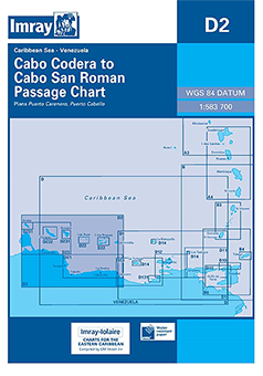 Imray-Iolaire 海図 D2 ベネズエラ沿岸：Cabo Cadera～Cabo San Roma