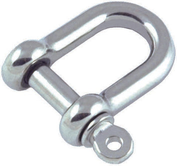 丸型ボディ D シャックル 直径 4mm (ROUND BODY D SHACKLE 4MM DIA.)