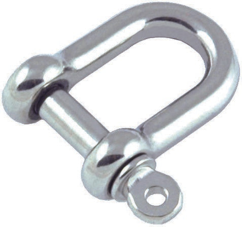 丸型ボディ D シャックル 直径 4mm (ROUND BODY D SHACKLE 4MM DIA.)