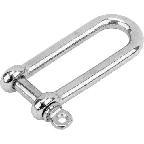 丸型ボディ ロング D シャックル 直径 6mm (ROUND BODY LONG D SHACKLE 6MM DIA.)