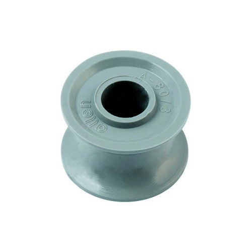 27mm x 18mm x 10mm アセタール製シーブ（黒） (27MM X 18MM X 10MM ACETAL SHEAVE BLACK)