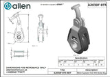 Allen公式図面・取扱説明書 (A2030F-873)