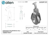 Allen公式図面・取扱説明書 (A2030PF-873)