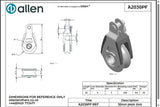 Allen公式図面・取扱説明書 (A2030PF)