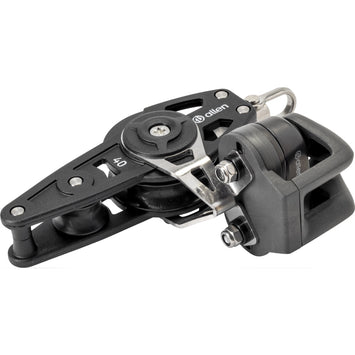 40mmダイナミックフィドルブロック/ベケット（スイベルおよびA.77クリート付き） (40MM DYNAMIC FIDDLE BLOCK/BECKET WITH SWIVEL AND A..77 CLEAT)