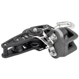 40mmダイナミックフィドルブロック/ベケット（フックとA.77クリート付き） (40MM DYNAMIC FIDDLE BLOCK/BECKET WITH HOOK AND A..77 CLEAT)