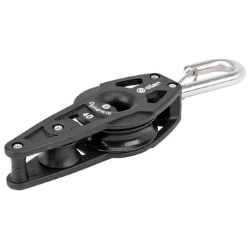 40mmダイナミックフィドルブロック/ベケット（フック付き） (40MM DYNAMIC FIDDLE BLOCK/BECKET WITH HOOK)