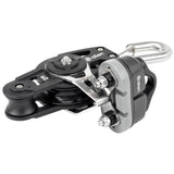 フックとA.77クリート付き40mmダイナミックフィドルブロック (40MM DYNAMIC FIDDLE BLOCK WITH HOOK AND A..77 CLEAT)