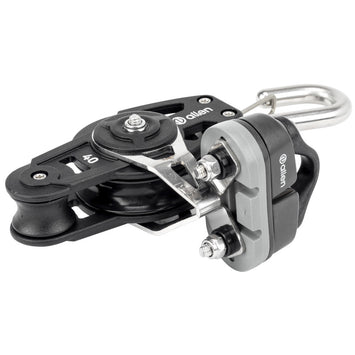 フックとA.77クリート付き40mmダイナミックフィドルブロック (40MM DYNAMIC FIDDLE BLOCK WITH HOOK AND A..77 CLEAT)