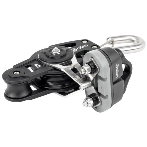 フックとA.77クリート付き40mmダイナミックフィドルブロック (40MM DYNAMIC FIDDLE BLOCK WITH HOOK AND A..77 CLEAT)