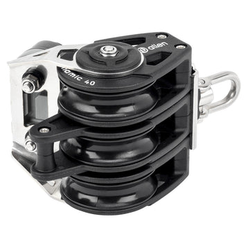 40mmダイナミックトリプルブロック/ベケット（スイベルおよびA.77クリート付き） (40MM DYNAMIC TRIPLE BLOCK/BECKET WITH SWIVEL AND A..77 CLEAT)