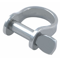 短いネジピン付きプレス加工Dシャックル (PRESSED D SHACKLE WITH SHORT SCREW PIN)