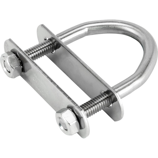 Uボルト - 上部および下部プレート - 5mmロッド 内幅23mm (U BOLT - TOP & BOTTTOM PLATE - 5MM ROD 23MM INT WIDTH)