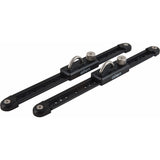 スライディングジブフェアリード＆トラック（ピストンストップ付き ブラック） - 2個セット (SLIDING JIB FAIRLEAD & TRACK WITH PISTON STOP BLACK - PAIR)