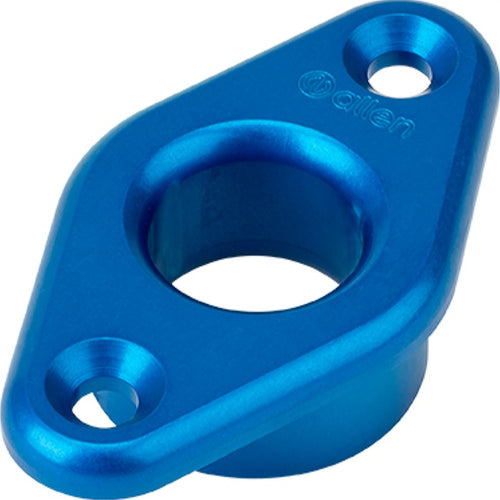 青色アルミニウムスルーデッキブッシュ 内径13mm 外径22mm 固定具2個付き (BLUE ALU THROUGH DECK BUSH 13MM ID 22MM OD TWO FIXINGS)