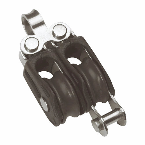 Size 0 20mm Plain Bearing Pulley Block Double Fixed Eye & Becket