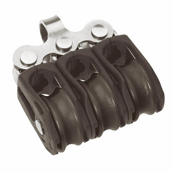 Size 0 20mm Plain Bearing Pulley Block Triple Fixed Eye