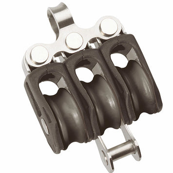 Size 0 20mm Plain Bearing Pulley Block Triple Fixed Eye & Becket
