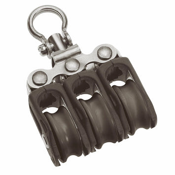 Size 0 20mm Plain Bearing Pulley Block Triple Swivel
