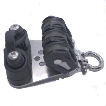 Size 0 20mm Plain Bearing Pulley Block Triple Swivel & Cam