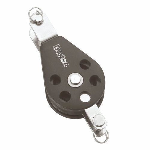 Size 1 30mm Plain Bearing Pulley Block Single Double Tang Becket
