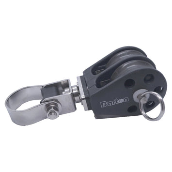 Size 2 Double Stanchion lead block with removable sheaves.