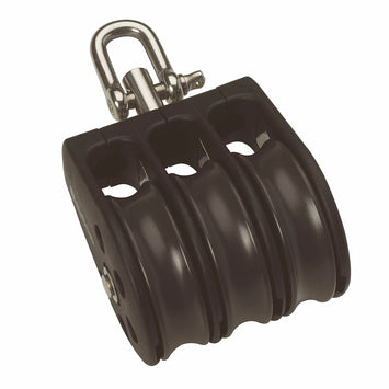 Size 2 35mm Plain Bearing Pulley Block Triple With Swivel