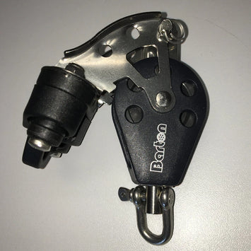 Size 2 35mm Plain Bearing Pulley Block Single Swivel Cam Becket