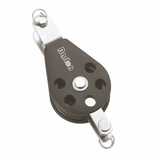 Size 3 45mm Plain Bearing Pulley Block Single With Double Tang & Becket