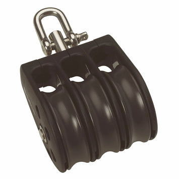 Size 3 45mm Plain Bearing Pulley Block Triple Block With Swivel