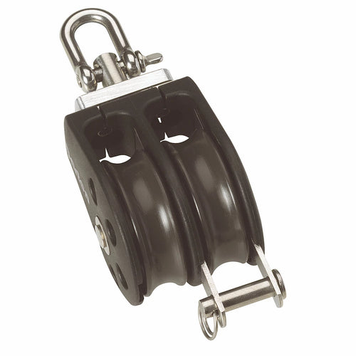Size 5 54mm Plain Bearing Pulley Block Double Swivel & Becket