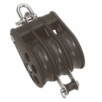 Size 5 54mm Plain Bearing Pulley Block Triple Reverse Shackle