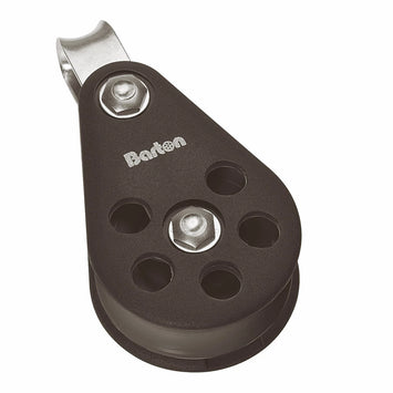 Size 6 64mm Plain Bearing Pulley Single Block Fixed Eye