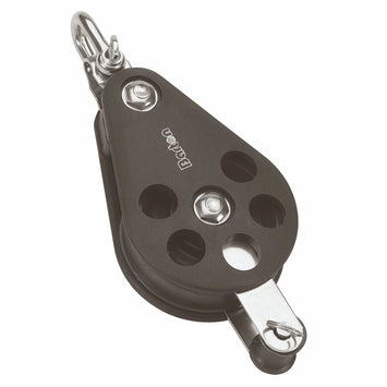 Size 6 64mm Plain Bearing Pulley Block Single Reverse Shackle & Becket