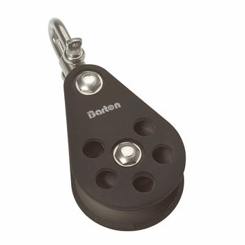 Size 6 64mm Plain Bearing Pulley Block Single Swivel
