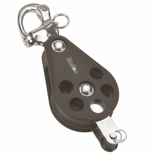 Size 6 64mm Plain Bearing Pulley Block Single Snap Shackle & Becket