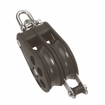 Size 6 64mm Plain Bearing Pulley Block Double Reverse Shackle & Becket