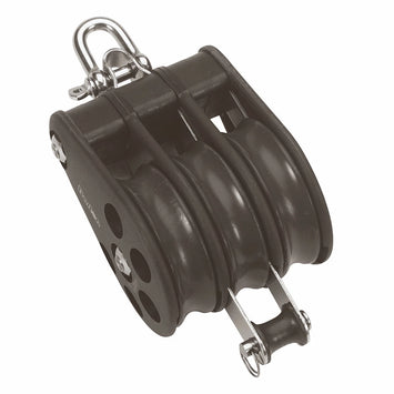Size 6 64mm Plain Bearing Pulley Block Triple Reverse Shackle & Becket