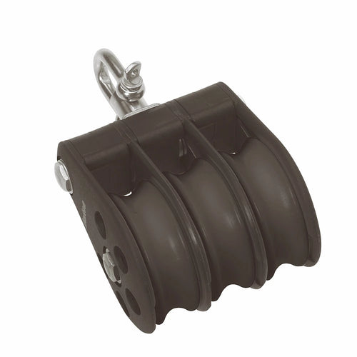 Size 6 64mm Plain Bearing Pulley Block Triple Swivel