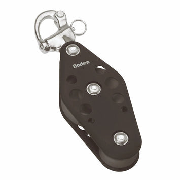 Size 6 44/72mm Plain Bearing Pulley Block Fiddle Snap Shackle