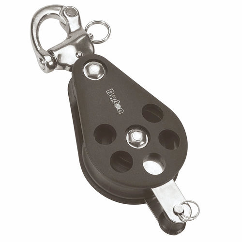Size 7 70mm Plain Bearing Pulley Block Single Snap Shackle & Becket
