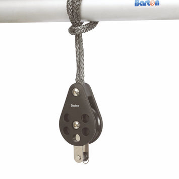 Size 7 70mm Plain Bearing Pulley Block On A Strop with Becket