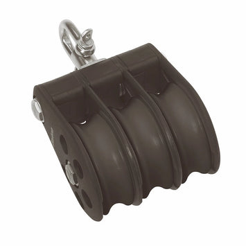 Size 7 70mm Plain Bearing Pulley Block Triple Swivel