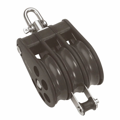 Size 7 70mm Plain Bearing Pulley Block Triple Swivel & Becket