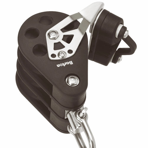 Size 7 70mm Plain Bearing Pulley Block Triple Swivel & Cam